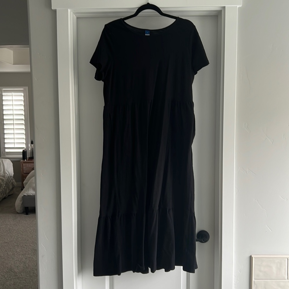 Black jersey dress